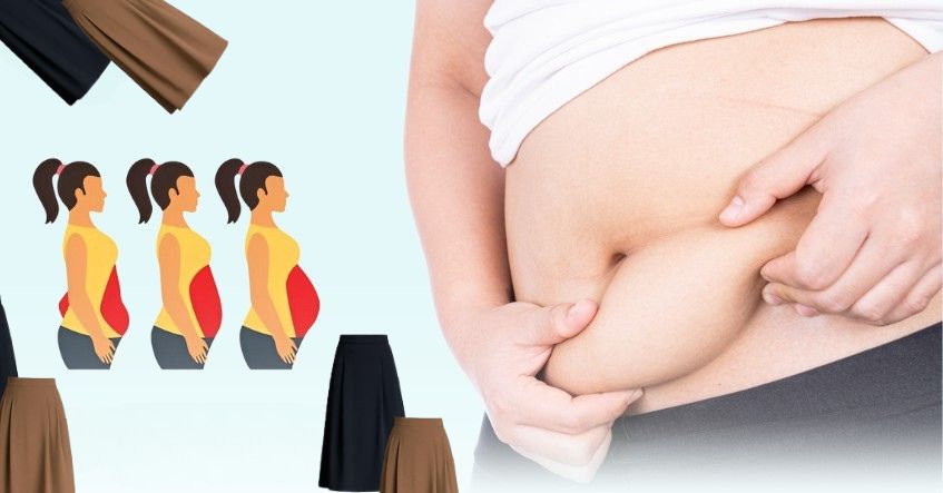 Chân váy công sở cho người béo bụng