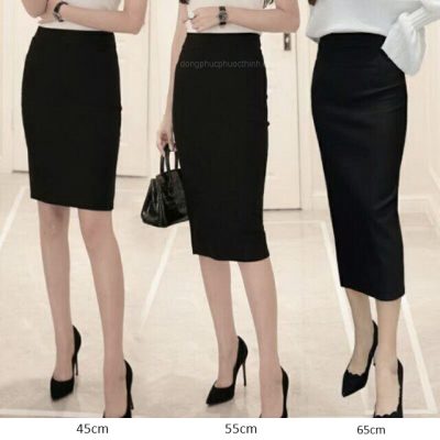 Chân váy công sở cho người béo bụng